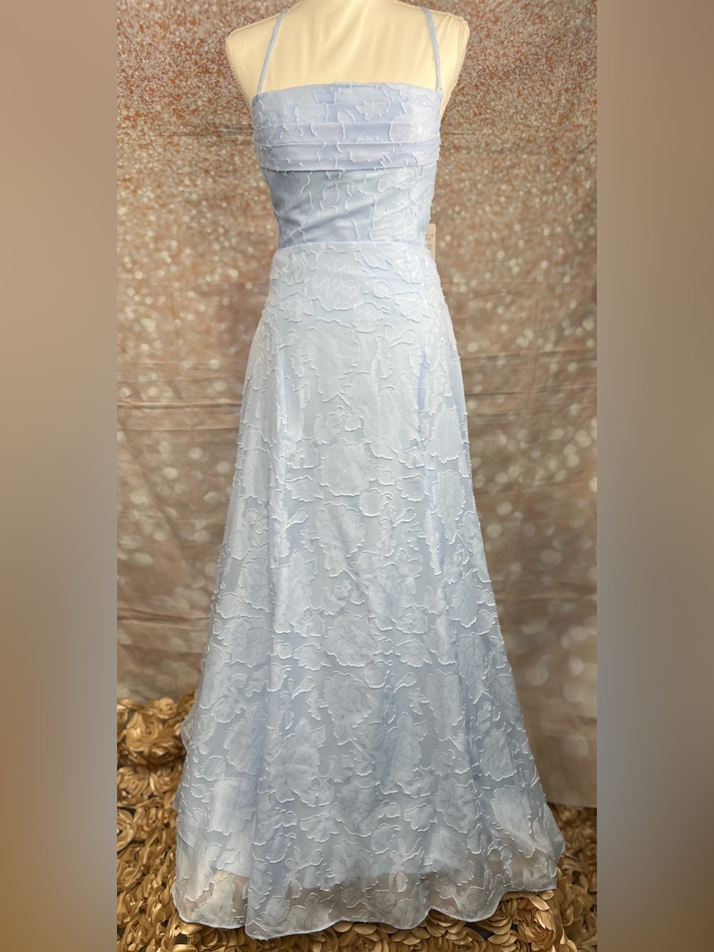 White Floral Embroidered A-Line Dress
